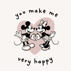 Liefde kaart Mickey en Minnie